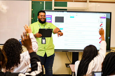 Lumberton Jr. High Teacher Isaiah Stanley was named one of five Rack Room Shoes' Teacher of the Year winners in 2021. The school used the $10,000 technology grant to purchase laptops, iPads, and an online subscription to a web-based quiz game platform, creating an interactive and immersive learning station for each student.