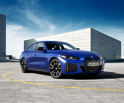 The all-electric BMW i4 wins the Automobile Journalists Association of Canada's Car of the Year in Canada for 2023 - the first fully electric model to earn the title