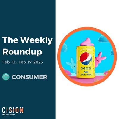 PR Newswire Weekly Consumer Press Release Roundup, Feb. 13-17, 2023. Photo provided by PepsiCo Beverages North America. https://prn.to/40YaVOg