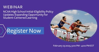 Join the Aurora Institute for a webinar on NCAA Initial Eligibility Policies on 2/23/23 from 3-4 PM EST!