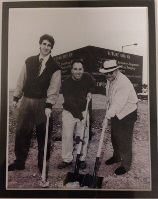 Left to Right: Dr.'s Mark Winkler, David Steinberg and Leon Steinberg breaking ground at Steinberg Diagnostic first location on Maryland Parkway in Las Vegas.