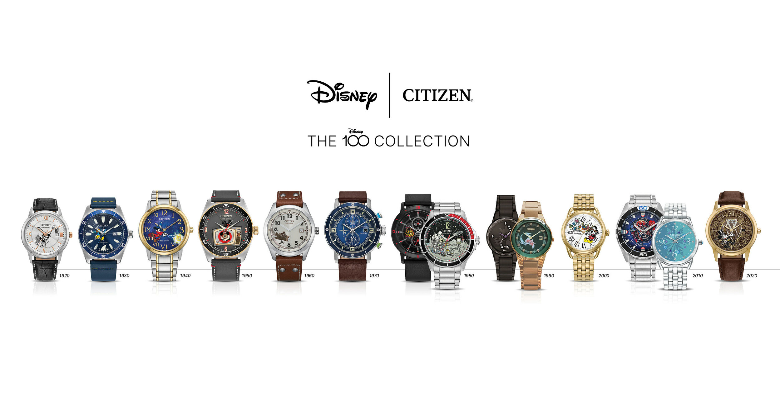 CITIZEN LAUNCHES A COLLECTION OF COMMEMORATIVE DISNEY, MARVEL, AND STAR  WARS™ WATCHES AS PART OF A YEAR-LONG TRIBUTE TO DISNEY'S 100TH ANNIVERSARY
