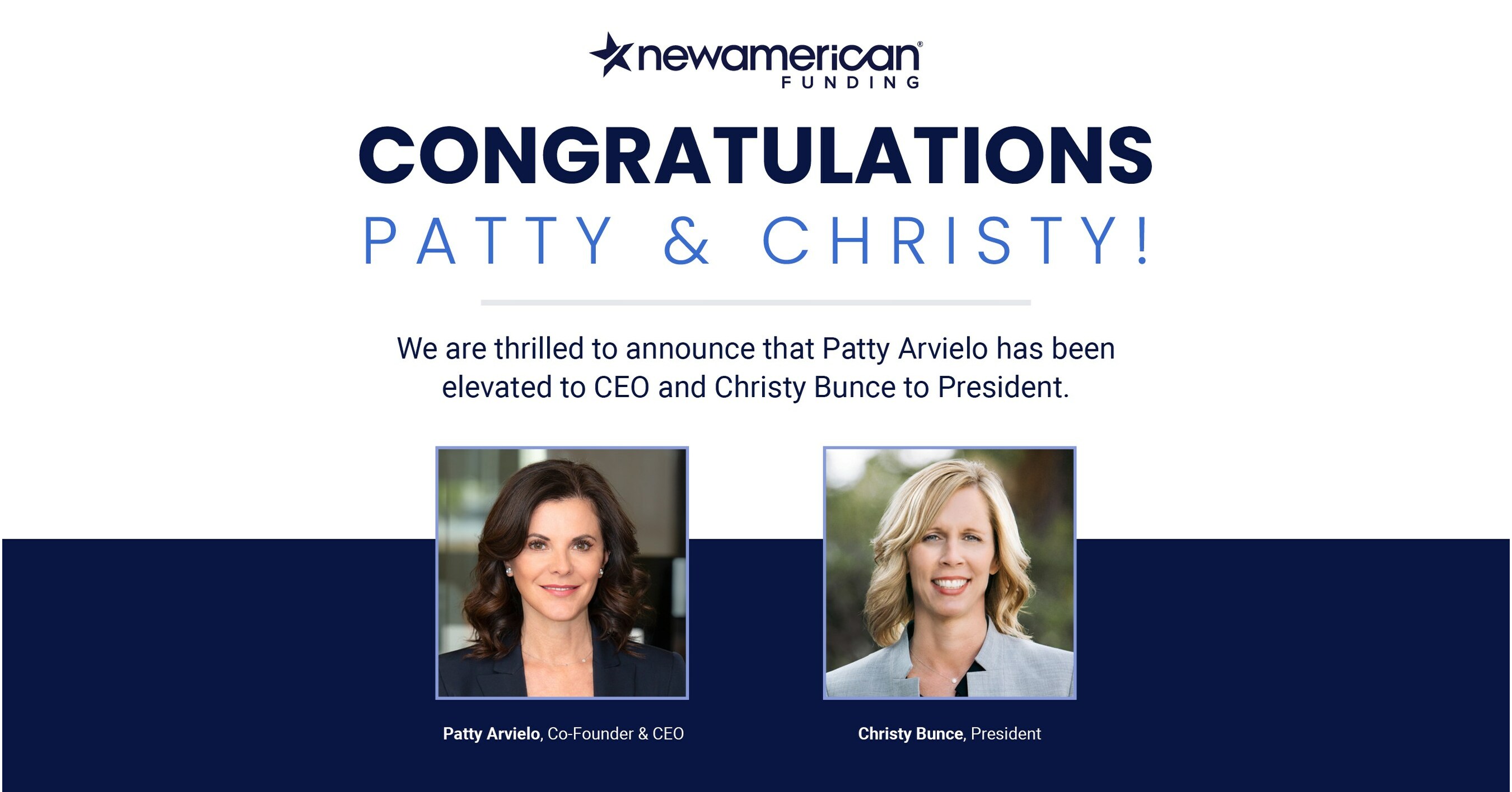 New American Funding Promotes Christy Bunce to President