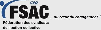 Logo FSAC-CSQ (Groupe CNW/Fdration des syndicats de l'action collective (FSAC-CSQ))