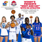 Wendy's is Serving Up a "W" for Kansans and Jayhawk Fans with a "Meet and Eat" Starring Kansas Jayhawks Athletes at Local Lawrence Restaurant