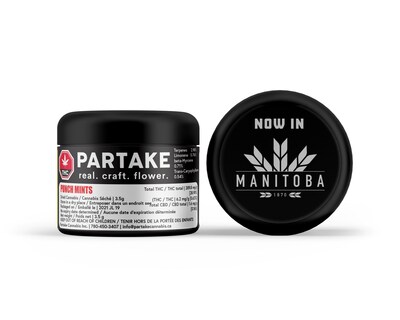 Partake enters Manitoba market (CNW Group/Partake Cannabis)