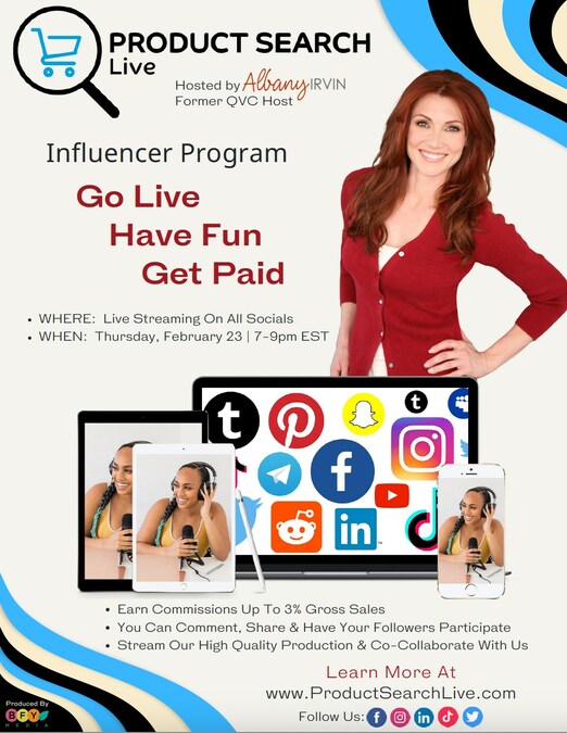 Better for You Media's Product Search Live Announces Influencer Program with Payouts for Live Shopping Sales Made on Their Social Media Channels - Vimarsana News