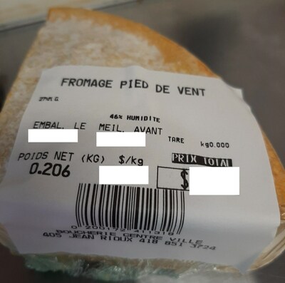 fromage pied de vent (Groupe CNW/Ministre de l'Agriculture, des Pcheries et de l'Alimentation)