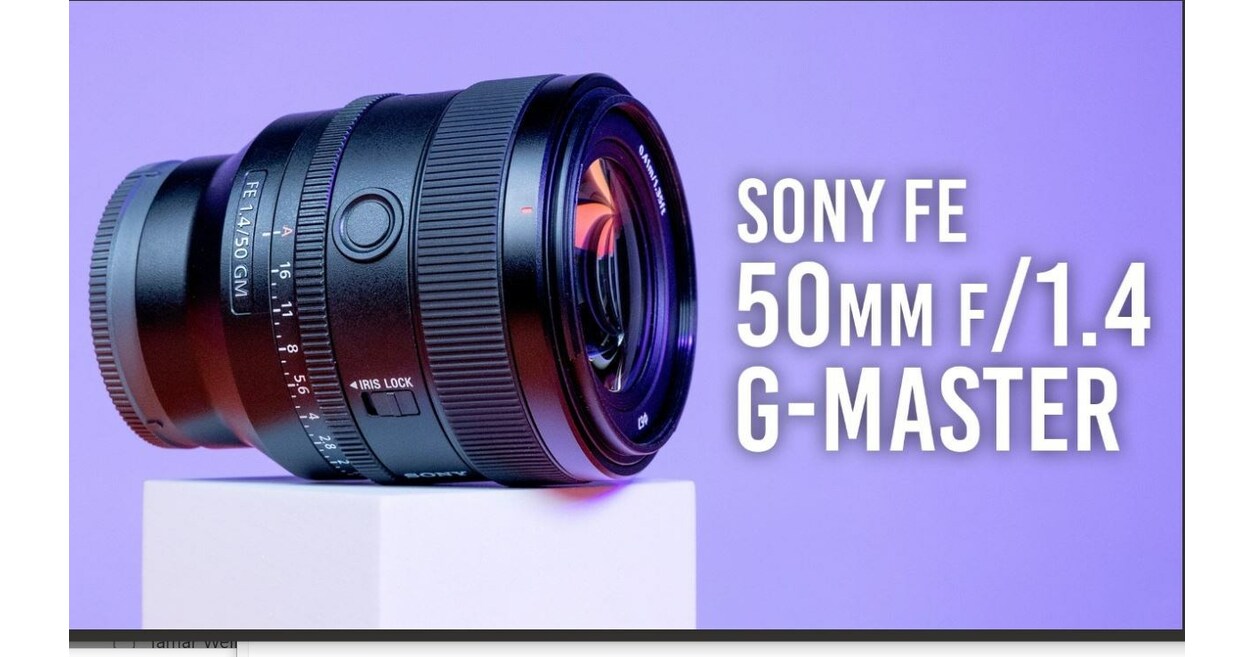 Sony Announces FE 50mm f/1.4 GM Lens; First Look YouTube and More Info at B&H Photo