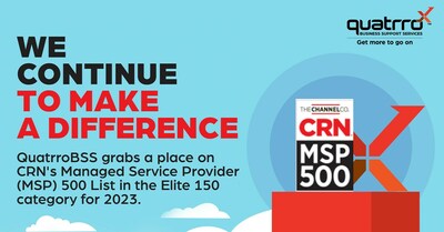 Quatrro Business Support Services Recognized on CRN’s 2023 MSP 500 List