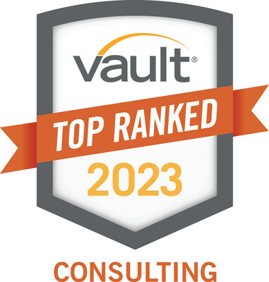 Vault Consulting Top Ranked Firm for 2023