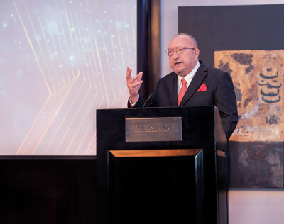 Chairman of MultiBank Group Mr. Naser Taher, during his speech at Le Fonti Awards