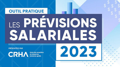 Les prvisions salariales 2023 (Groupe CNW/Ordre des conseillers en ressources humaines agrs)