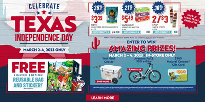 Natural Grocers is proud to celebrate Texas customers and brands with freebies, sales, sweepstakes and more.