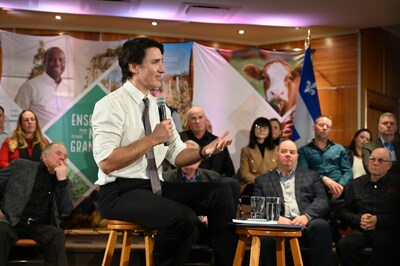 Discussion publique avec le premier ministre Justin Trudeau : un exercice positif (Groupe CNW/Union des producteurs agricoles)