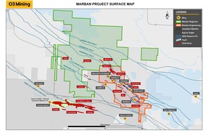 O3 Mining Intersects 1.5 g/t Au over 44.3 Metres at Kierens-Norlartic Infill Program, Marban Engineering