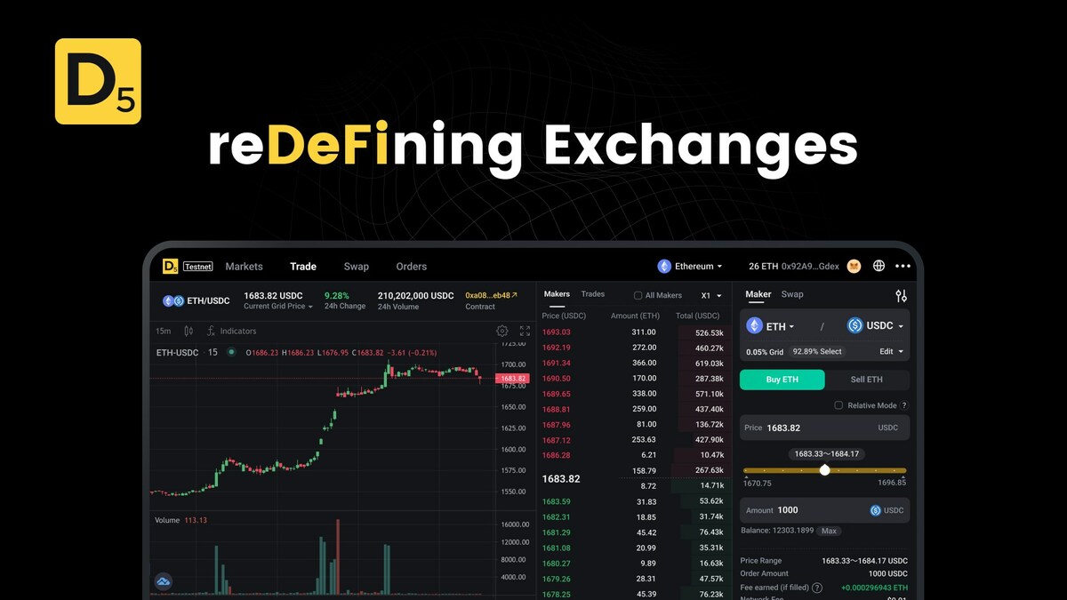 Introducing D5 Exchange: A Revolutionary On-chain Order Book DEX Built on Ethereum - Vimarsana News