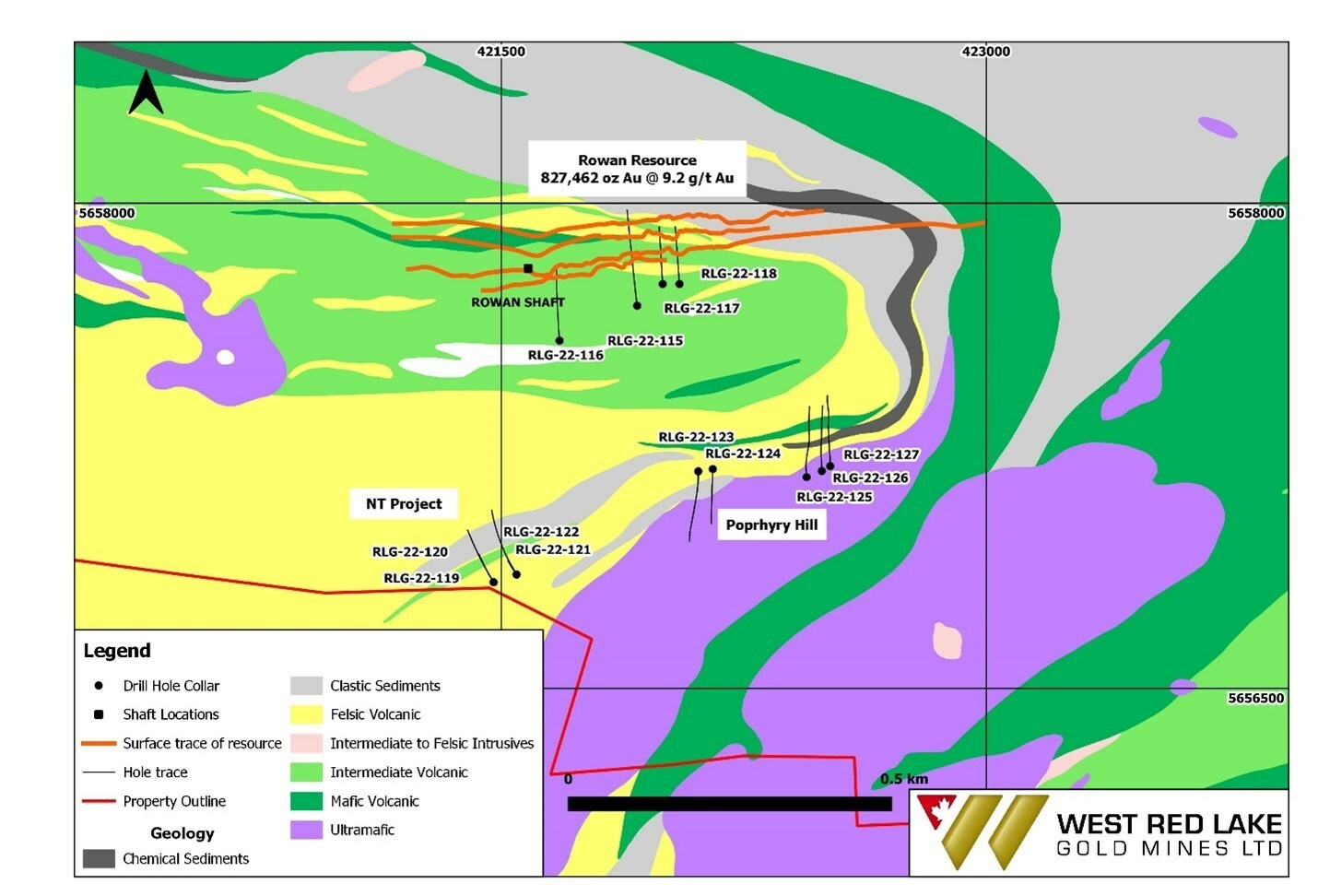 Figure 1: Plan Map of 2022 Drill Program (CNW Group/West Red Lake Gold Mines Ltd.) Figure 1: Plan Map of 2022 Drill Program (CNW Group/West Red Lake Gold Mines Ltd.)