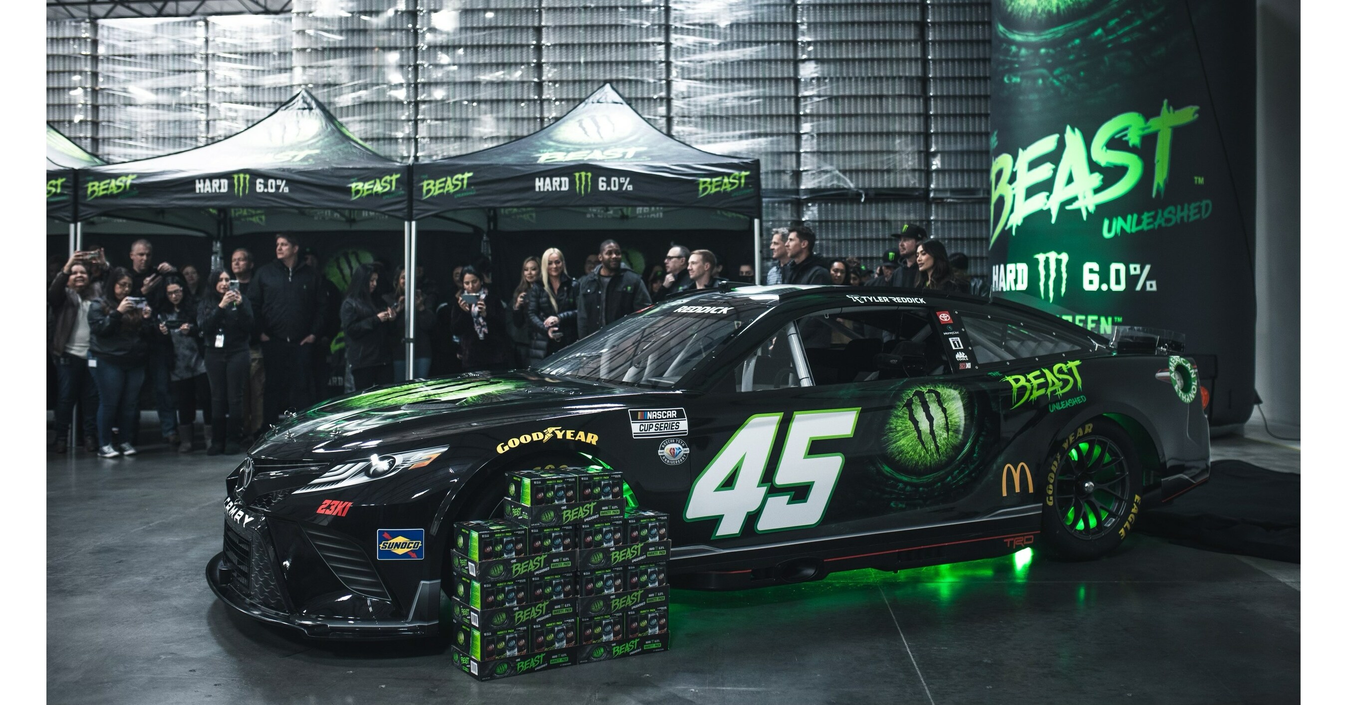 Monster Brewing and 23XI Racing Unleash The Beast on NASCAR!