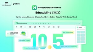 Wondershare Releases EdrawMind 10.5 Update That Features All New Collaborative Mind Mapping and Brainstorming Tools