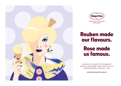 HÄAGEN-DAZS HONOURS THE LEGACY OF ITS UNSUNG FEMALE FOUNDER ON INTERNATIONAL WOMEN'S DAY BY LAUNCHING 'THE ROSE PROJECT' AND A 'FOUNDER'S FAVOURITE' GIVEAWAY