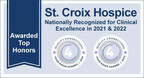 St. Croix Hospice Awarded Highest Honor from National Hospice and Palliative Care Organization for Second Consecutive Year