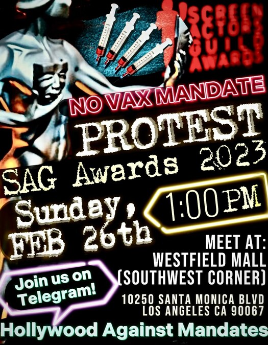 Protest at SAG Awards This Sunday Against Industry's Covid Vaccination Mandate - Vimarsana News