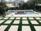 Synthetic Turf Transforms Contemporary San Antonio Pool Deck
