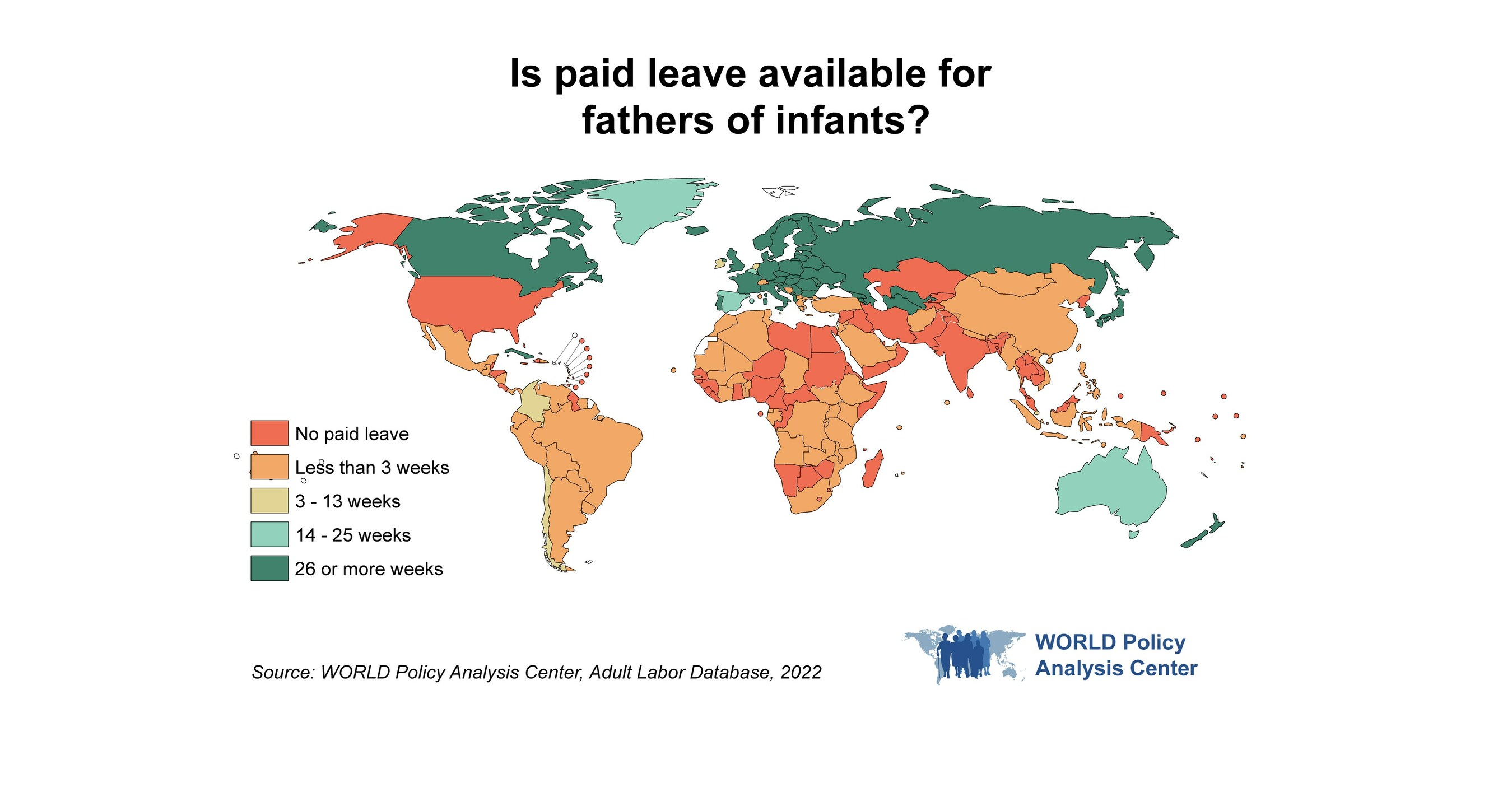 U.S. Falls Far Behind Most of the World in Support for Fathers and