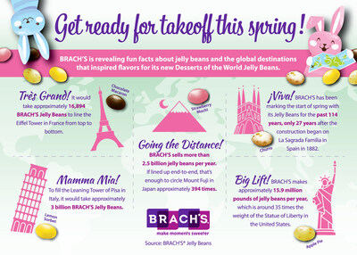 Brach's Limited Edition Desserts of the World Flavor Jelly Beans Easter  Candy - Chocolate Macaron, Strawberry Mochi, Churro, Lemon Sorbet, Apple  Pie 