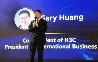 Gary Huang, Co-president and President of International Business ofH3C, delivers the opening speech at the Partner Forum of H3C NAVIGATE 2023 International Business Summit. (PRNewsfoto/H3C)