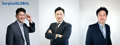 SurplusGLOBAL announces the promotion of Jeff Kim to Managing Director(left), and the hiring of Danny Kim as Managing Director of the Global Parts Platform, Sam Yoo as Managing Director of the Sales 3 team