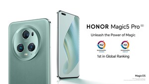 Le HONOR Magic5 Pro occupe la première position du classement de DXOMARK dans les catégories appareil photo et affichage.