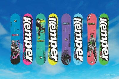 Kemper Snowboards and Epic Games Partner to Launch the Fortnite X Kemper Fantom Snowboard