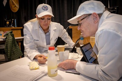 TCCA’s Director of Product Excellence, Jill Allen (left), served her 10th year as contest judge at the 2023 U.S. Championship Cheese Contest in Green Bay, Wisconsin.