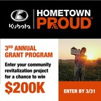 2023 Official Call for Entries: The 'Kubota Hometown Proud' Community Revitalization Grant Program Now Open Through March 31, 2023