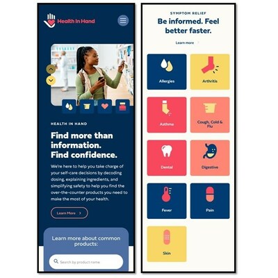 Health In Hand's Mobile-Friendly Display