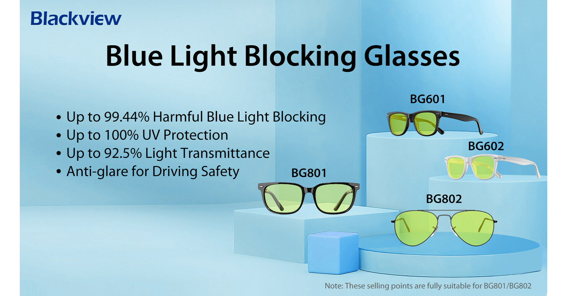 Blackview Launches the World's First 99.44% Anti Blue Light Glasses - Say  No to Eye Problems