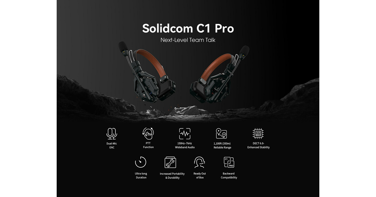 Hollyland przedstawia Solidcom C1 Pro, pierwszy na świecie bezprzewodowy zestaw słuchawkowy ENC Intercom z dwoma mikrofonami