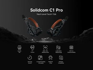 Hollyland stellt Solidcom C1 Pro vor, das weltweit erste drahtlose Dual-Mic ENC Intercom Headset System