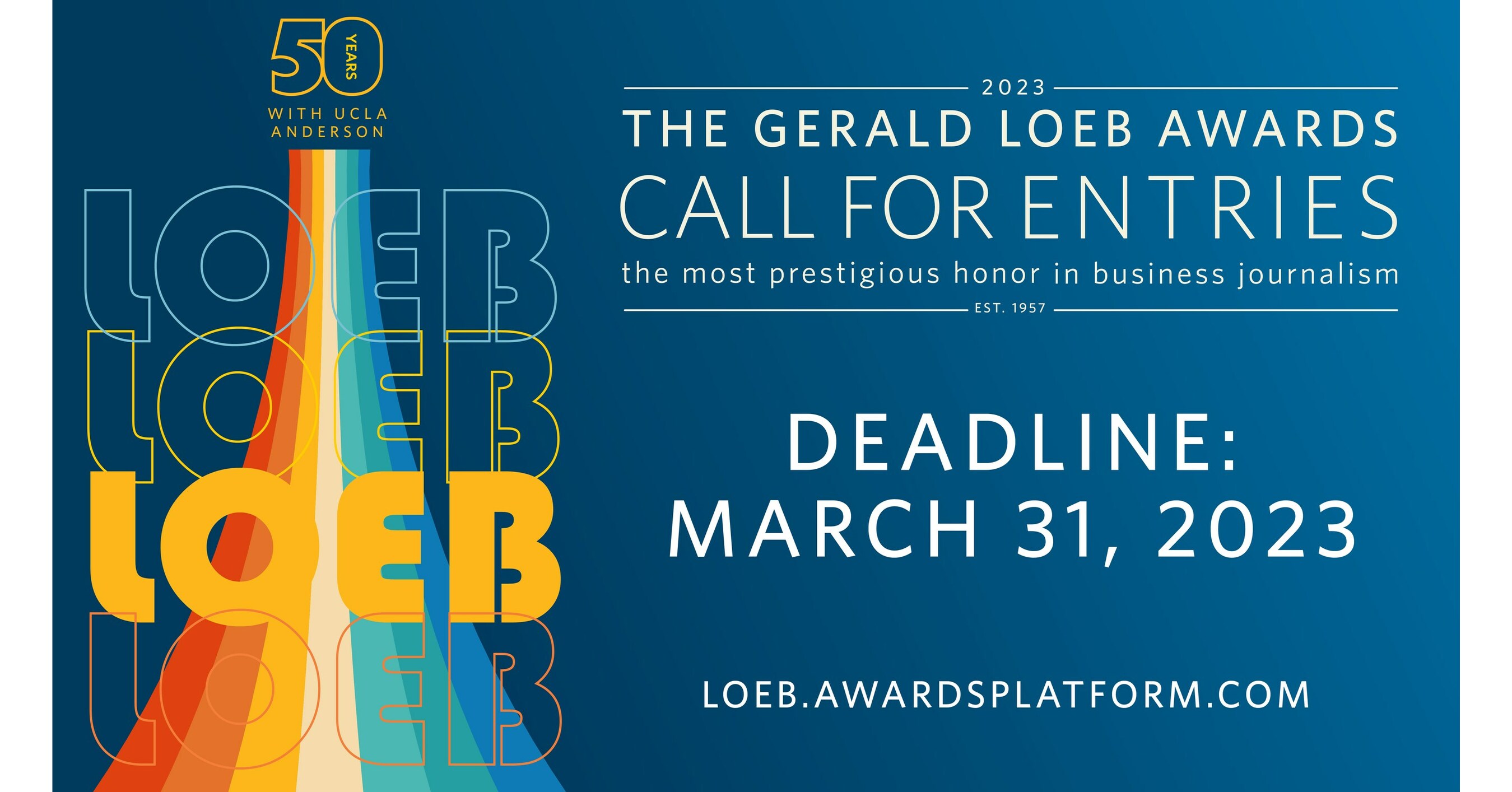 2023 LOEB AWARDS OPEN CALL FOR ENTRIES WITH MARCH 31 DEADLINE FOR