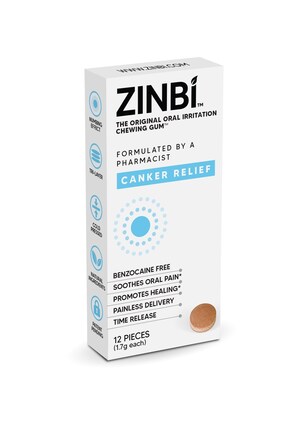 Introducing Zinbi Gum, the Revolutionary Oral Irritation Chewing Gum for Canker Sores