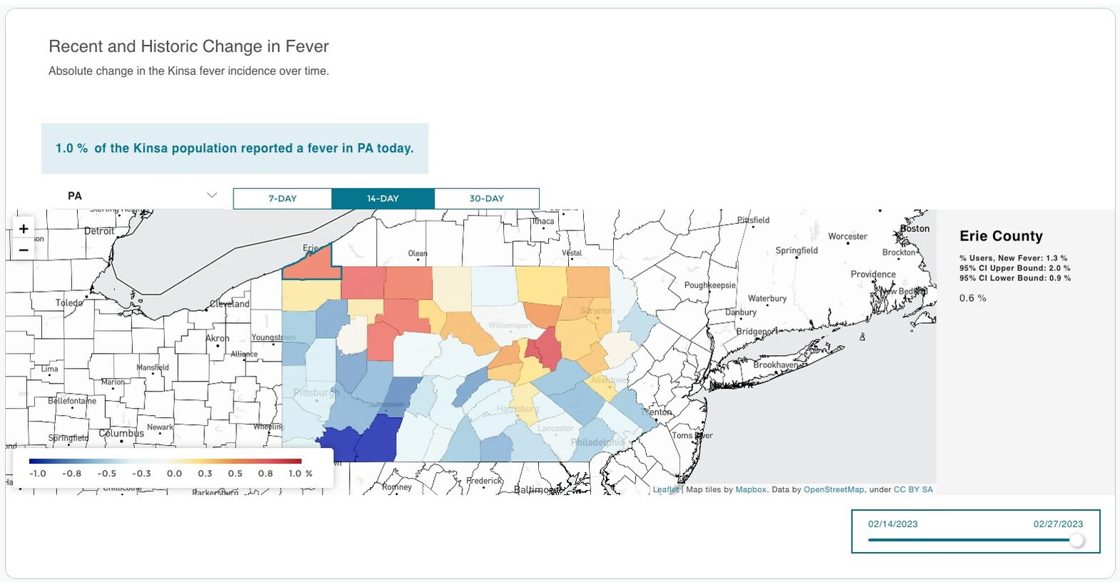 Smart thermometer fever map may help forecast spread of covid-19