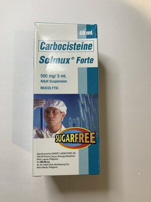 Carbocisteine Solmux Forte 500mg per 5mL Adult Suspension (CNW Group/Health Canada)