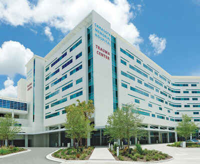 Sarasota Memorial Health Care System is a regional referral center offering Southwest Florida’s greatest breadth and depth of care, with more than 1 million patient visits each year across its 2 hospital campuses, free-standing ER, skilled nursing and rehabilitation center and network of outpatient and urgent care centers. Its flagship 901-bed Sarasota hospital has been consistently recognized among the nation’s best, with superior patient outcomes and comprehensive network of outpatient care. (PRNewsfoto/SARASOTA MEMORIAL HOSPITAL)