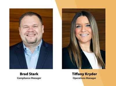 Sheaff Brock Investment Advisor's newest hires, Brad Stark (Compliance Manager) and Tiffany Kryder (Operations Manager).