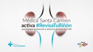 Médica Santa Carmen activa el programa #RevisaTuRiñón para impulsar la prevención y detección oportuna de la enfermedad renal crónica.