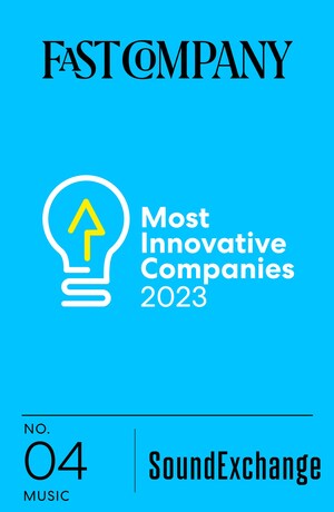 SoundExchange Named One of Fast Company's World's Most Innovative Companies for 2023