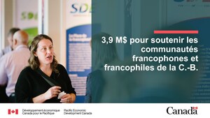 Des organismes communautaires reçoivent plus de 3,9 millions de dollars pour soutenir les communautés francophones et francophiles de la Colombie-Britannique