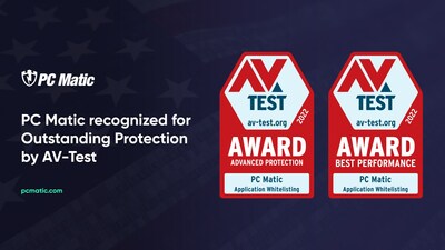 PC Matic Awarded 2022 “Best Performance” and “Best Advanced Protection” Awards by AV-Test Institute